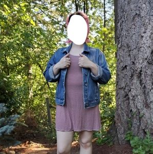 Soft summer stripped tank dress